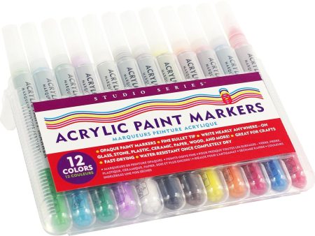 Studio Series Acrylic Paint Markers - 12 pc. For Sale