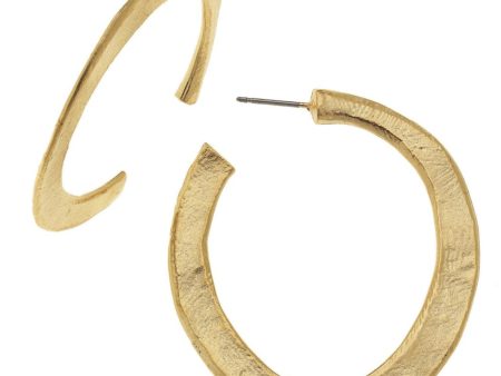 Hammered Hoop Earrings Online now