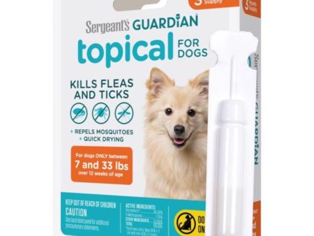 Sergeant s Guardian Flea & Tick Treatment (Dog) - 3 pc. Supply