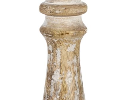 Lone Elm Mango Wood Pillar Candle Holder - 20  Discount