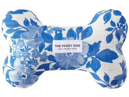 Foggy Dog Cotton Canvas Bone Squeak Toys Hot on Sale