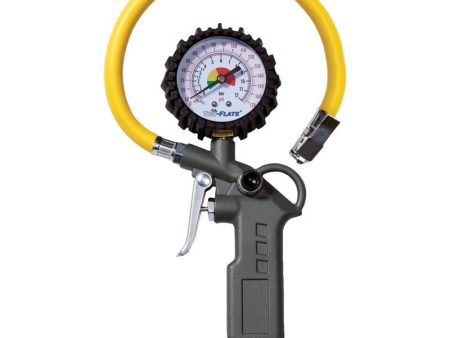 Tru-Flate Analog Inflator Gauge w  1 4  Hose Online Hot Sale