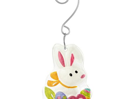 Easter Bunny Glass Fusion Ornament For Discount