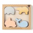 Ali + Oli 4-Piece Silicone Animal Puzzle Online now