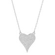 Pave Heart Necklace Hot on Sale