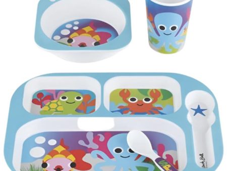 French Bull Kids Snack Tray Set (Ocean Pattern) Online