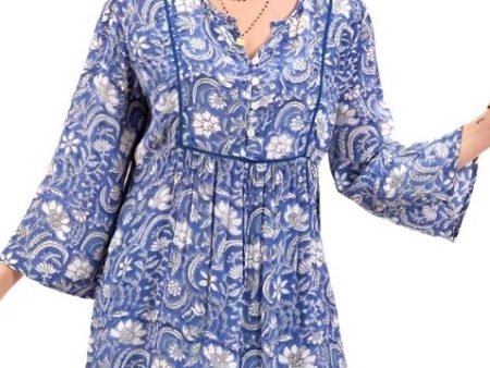 Jasmine Blue Bohemian Tunic Supply