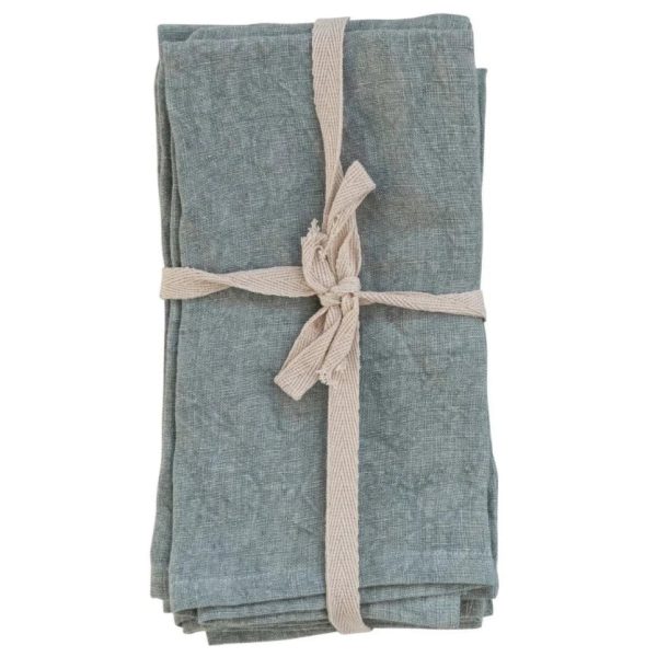 Stonewashed 18  Linen Napkins - 4 pc. Discount