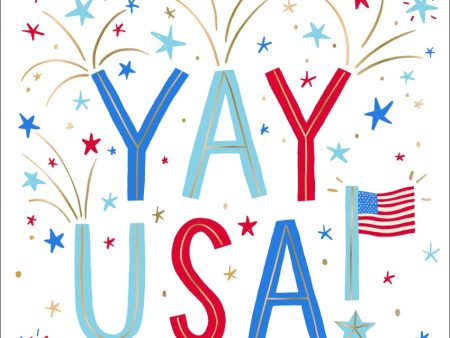 YAY USA  Patriotic Cocktail Napkins - 20 pc. Fashion