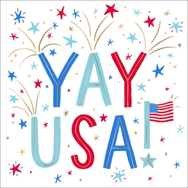 YAY USA  Patriotic Cocktail Napkins - 20 pc. Fashion