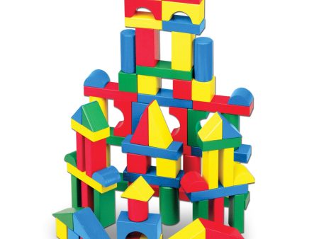 100-Piece Wooden Building Blocks Set Fashion