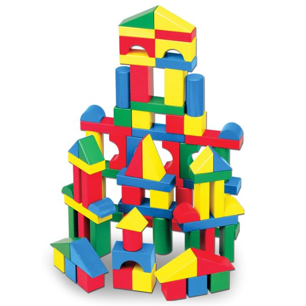 100-Piece Wooden Building Blocks Set Fashion