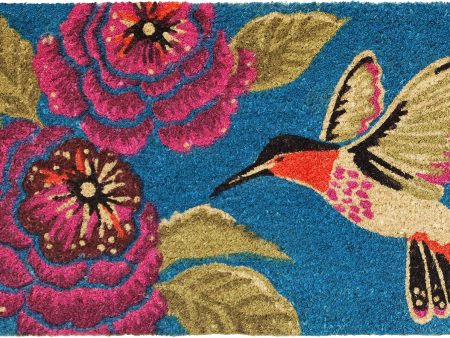 Spring Hummingbird Coir Mat - 17  x 29  Sale