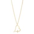 Free-Form Heart & Cross Necklace on Sale