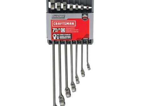 Craftsman Overdrive 6 Point SAE Wrench Set - 7 pc. Fashion