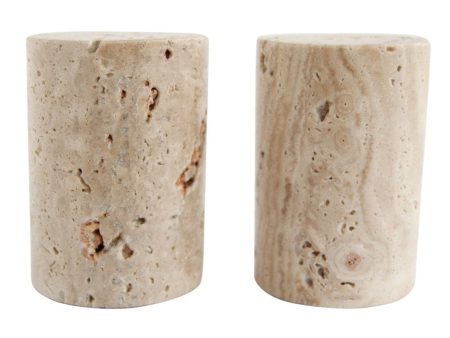 Travertine Salt & Pepper Shaker Set Fashion