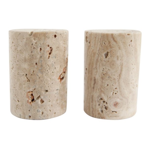 Travertine Salt & Pepper Shaker Set Fashion