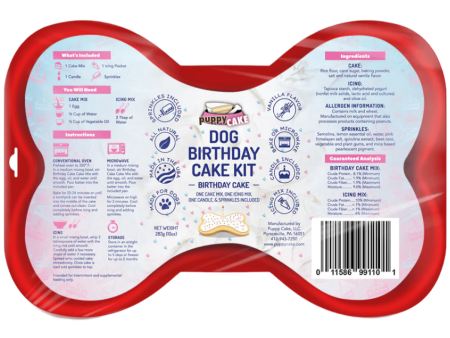 Puppy Cake Birthday Cake Kit for Dogs - 10 oz. Fashion