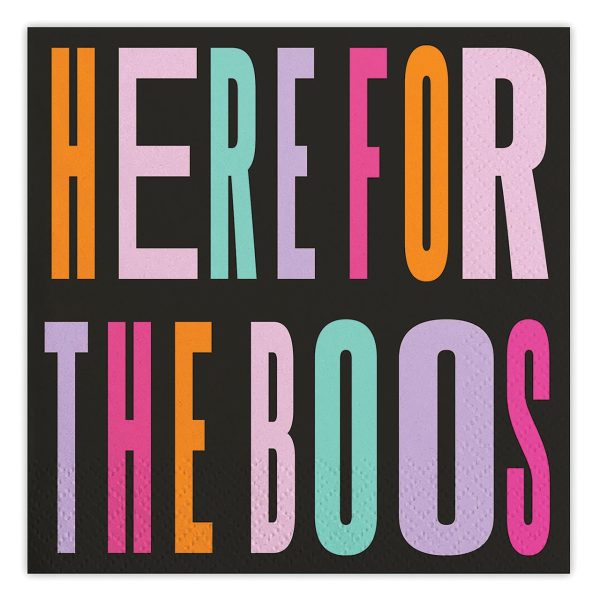 Here For The Boos  Beverage Napkins - 20 pc. Sale