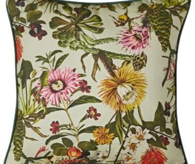 Floral Garden Cotton Throw Pillow - 22  x 22  Online