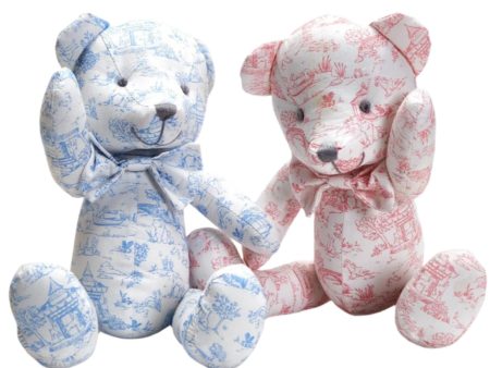 Animal Toile Pattern Teddy Bear For Cheap