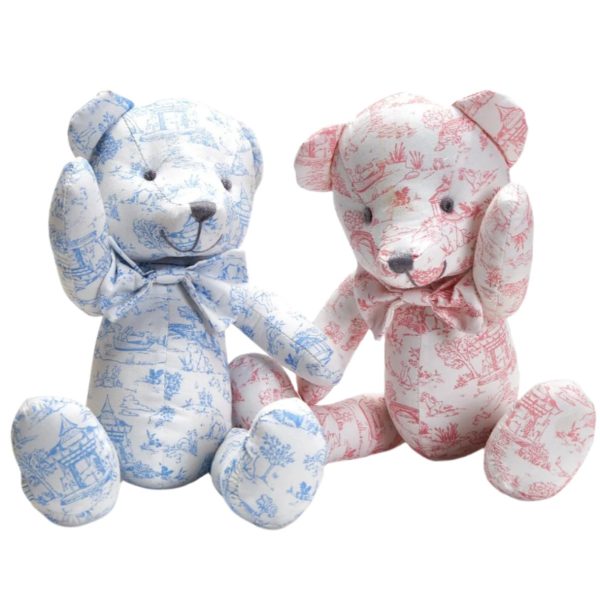 Animal Toile Pattern Teddy Bear For Cheap