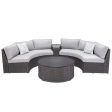 Living Accents Walnut Wicker Frame Loveseat Set Sale