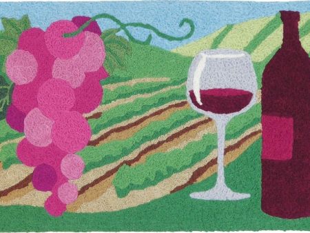 Jellybean Merlot Valley Wine Rug - 21  x 33  For Cheap