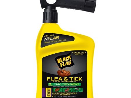 Black Flag Flea & Tick Killer Concentrate (Hose Connection) - 32 oz. Cheap