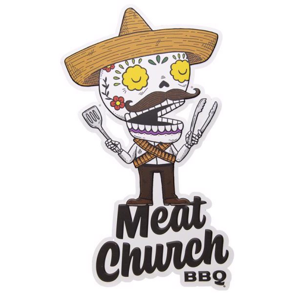 Meat Church  Meato Bandito  Aluminum Embossed Tacker Sign For Cheap