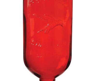 Perky-Pet Red Antique Glass Bottle Hummingbird Feeder - 16 oz. Cheap