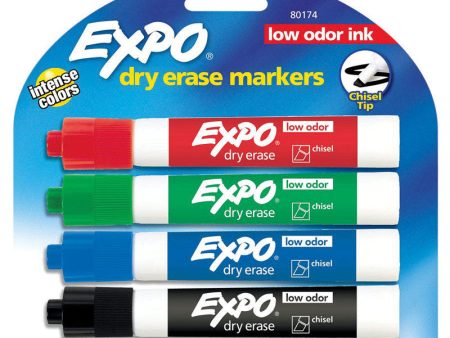 EXPO Dry Erase Markers (Assorted) - 4 pc. For Discount