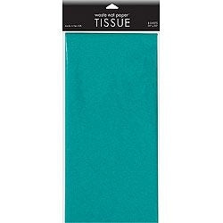 Tissue Paper - Peacock Teal - 20  x 30  - 8 pc. Hot on Sale