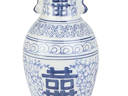 Double Happiness Ceramic Vase - 11  Hot on Sale