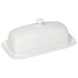 Now Designs Matte White Stoneware Butter Dish Online now