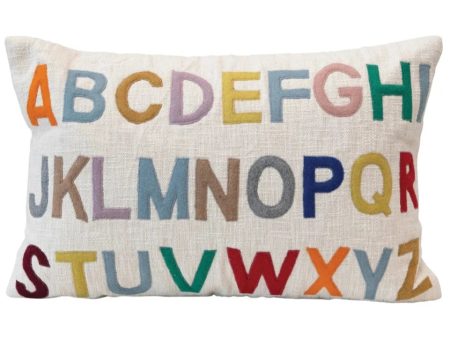 Alphabet Lumbar Pillow - 24  x 16  Sale