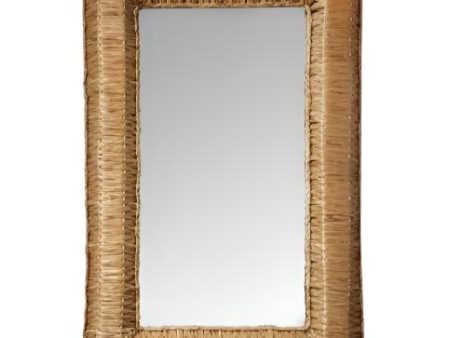 Woven Seagrass Wall Mirror - 37  x 24  Cheap