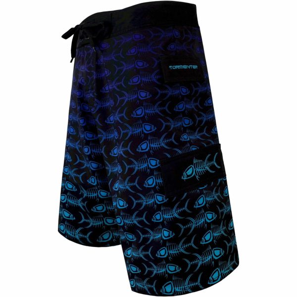 Tormenter 4x4 8-Way Stretch Board Shorts (Blue Ocean Fade) Hot on Sale