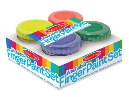 Washable Finger Paint Set - 4 pc. Online now