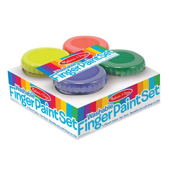 Washable Finger Paint Set - 4 pc. Online now