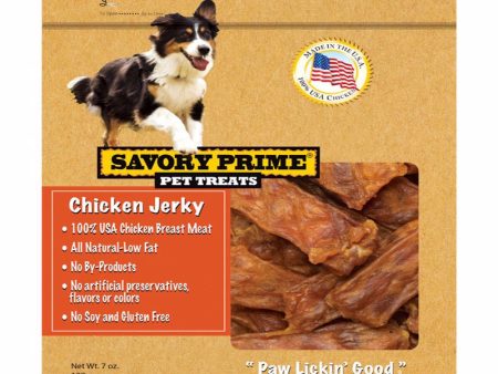 Savory Prime Chicken Jerky Dog Treats - 7 oz. Supply