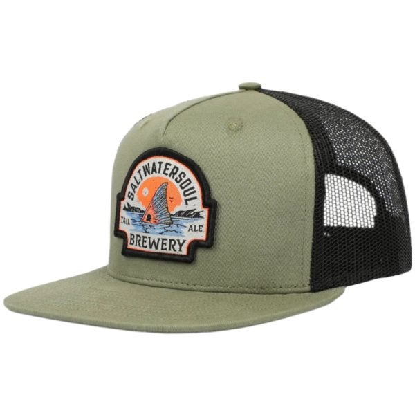 Salt Water Soul Tail Ale Brewery Mesh Snapback Hat For Cheap