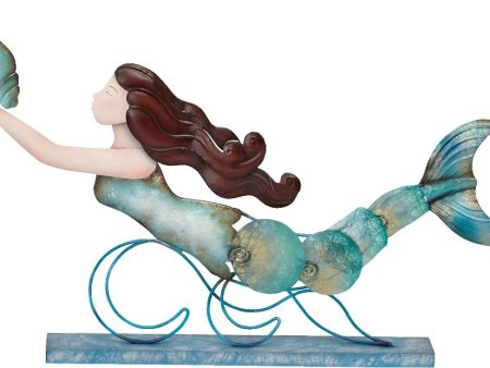 Metal & Capiz Mermaid Stand - 18  Supply