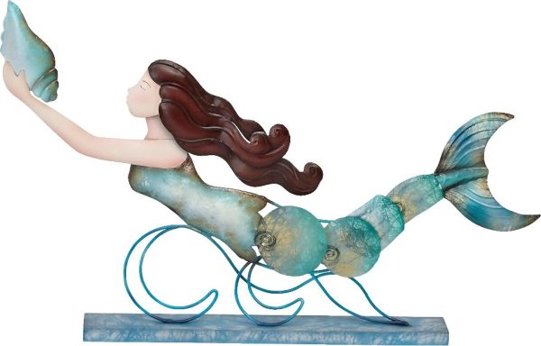 Metal & Capiz Mermaid Stand - 18  Supply