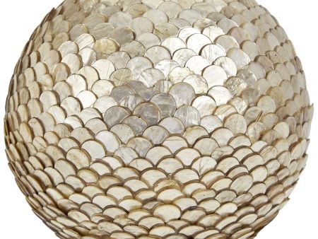 Scaled Capiz Shell Orb - 6  For Sale