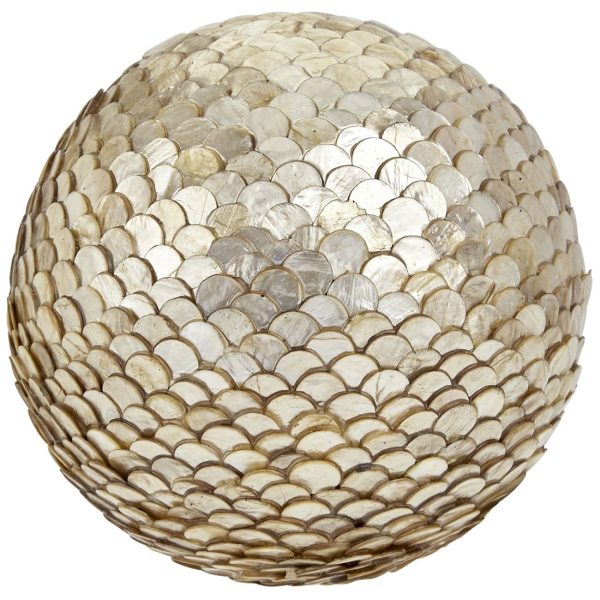 Scaled Capiz Shell Orb - 6  For Sale