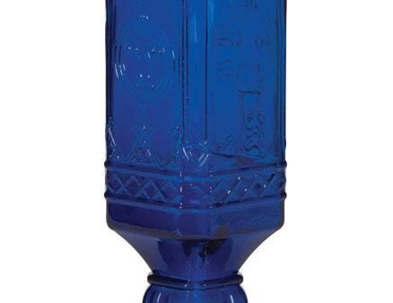 Perky-Pet Blue Antique Glass Bottle Hummingbird Feeder - 16 oz. For Sale