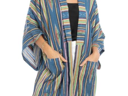 Ikat Striped Kimono Jacket Cheap