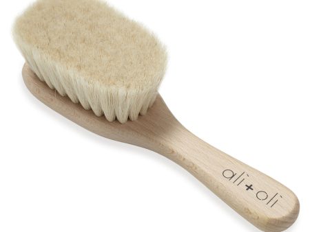 Ali + Oli Soft Goat Hair Newborn Baby Brush For Sale