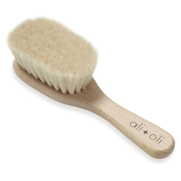 Ali + Oli Soft Goat Hair Newborn Baby Brush For Sale